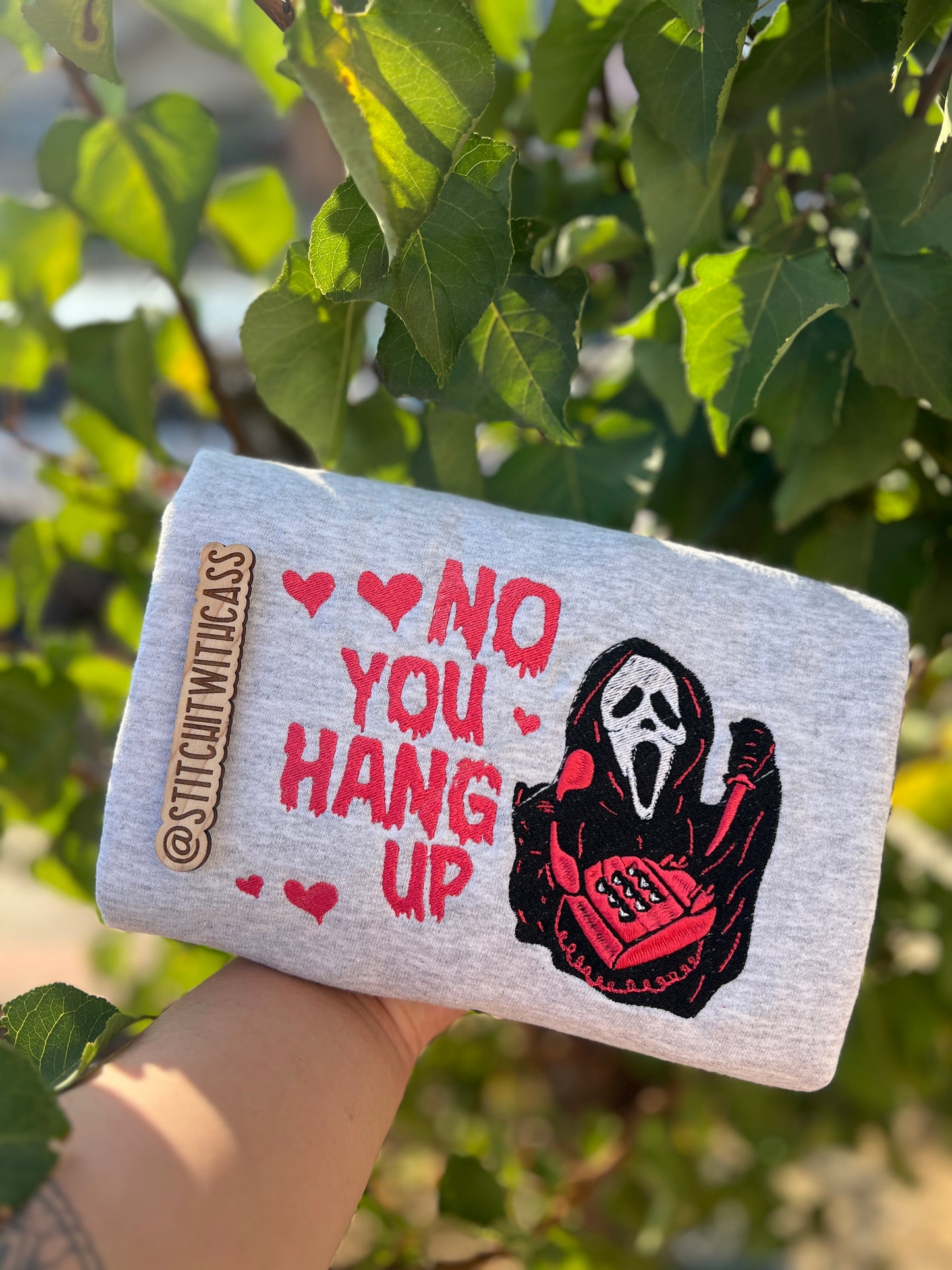 No you hang up!